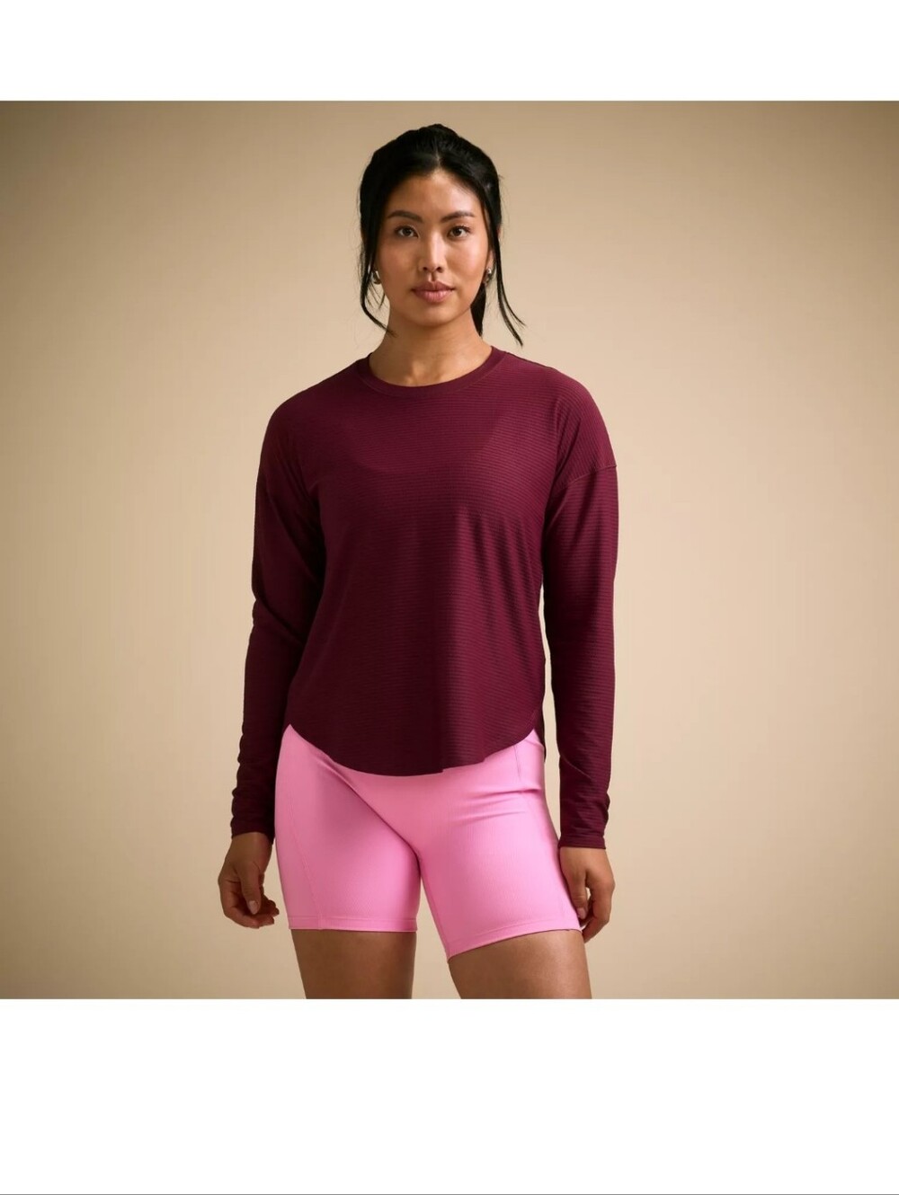 Dark Red/burgundy Calia Women's Long-Sleeve Athletic Top